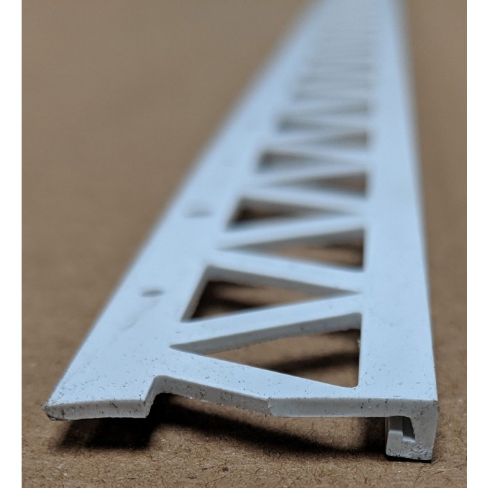  White 4mm Render Depth PVC Stop Bead 25mm x 2.5m 1 Length