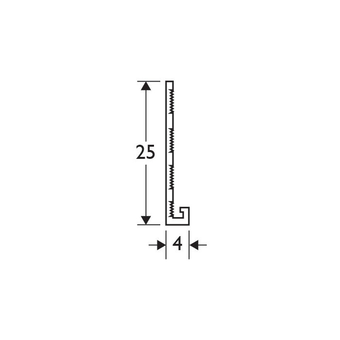  White 4mm Render Depth PVC Stop Bead 25mm x 2.5m 1 Length