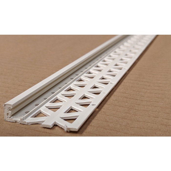 Ivory 6 - 8mm Render Depth PVC Stop Bead 42mm x 2.5m 1 Length