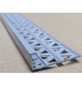 Dark Grey 13 - 15mm Render Depth PVC Stop Bead 42mm x 2.5m 1 Length