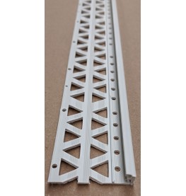 Light Grey 13 - 15mm Render Depth PVC Stop Bead 42mm x 2.5m 1 Length