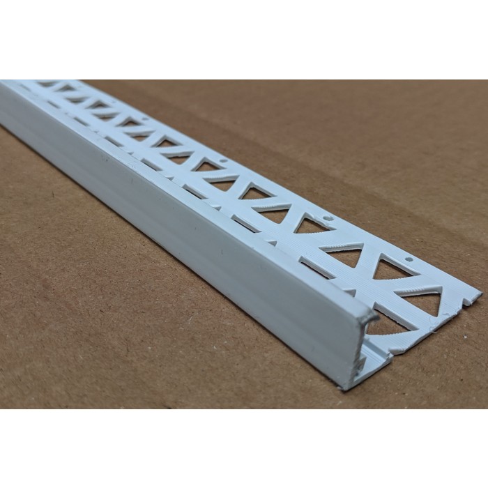 White 15 - 17mm Render Depth PVC Stop Bead 42mm x 3m 1 Length
