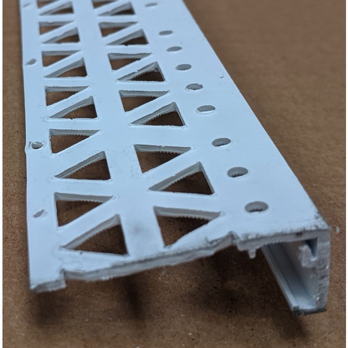 White 15 - 17mm Render Depth PVC Stop Bead 42mm x 2.5m 1 Length