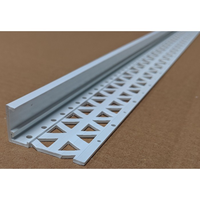 White 20 - 22mm Render Depth PVC Stop Bead 42mm x 2.5m 1 Length
