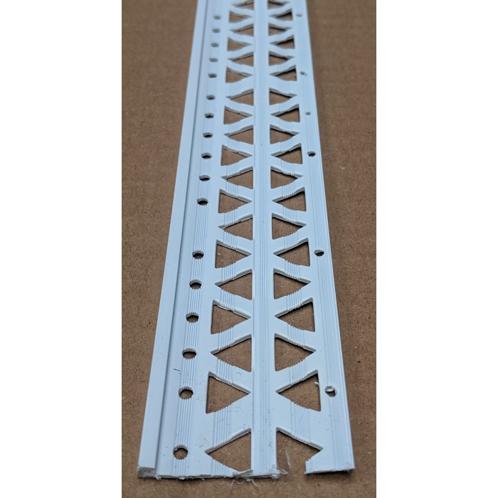 White 4mm Render Depth PVC Stop Bead 42mm x 2.5m 1 Length