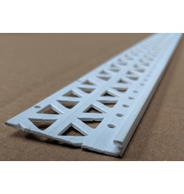 White 6 - 8mm Render Depth PVC Stop Bead 42mm x 3m 1 Length