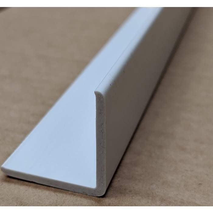 TrimTex White 25mm x 25mm x 2.4m PVC Corner Guard 1 Length Profilestore