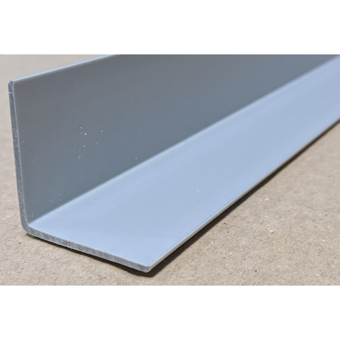 Trim-Tex Silver 38.1mm x 38.1mm x 2.4m PVC Corner Guard 1 Length