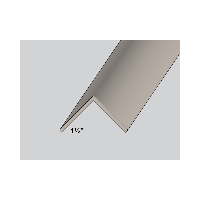 Trim-Tex Silver 38.1mm x 38.1mm x 1.2m PVC Corner Guard 1 Length