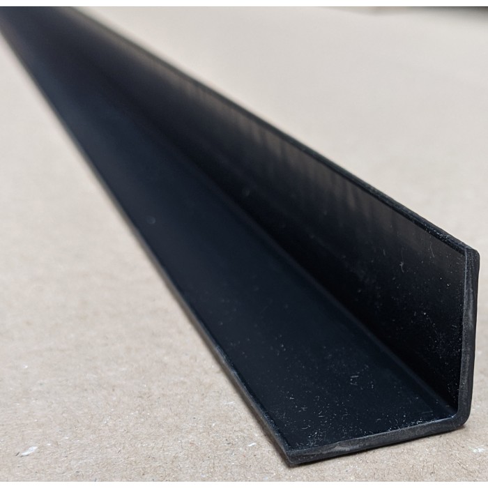Trim-Tex Black 25mm x 25mm x 1.2m PVC Corner Guard 1 Length