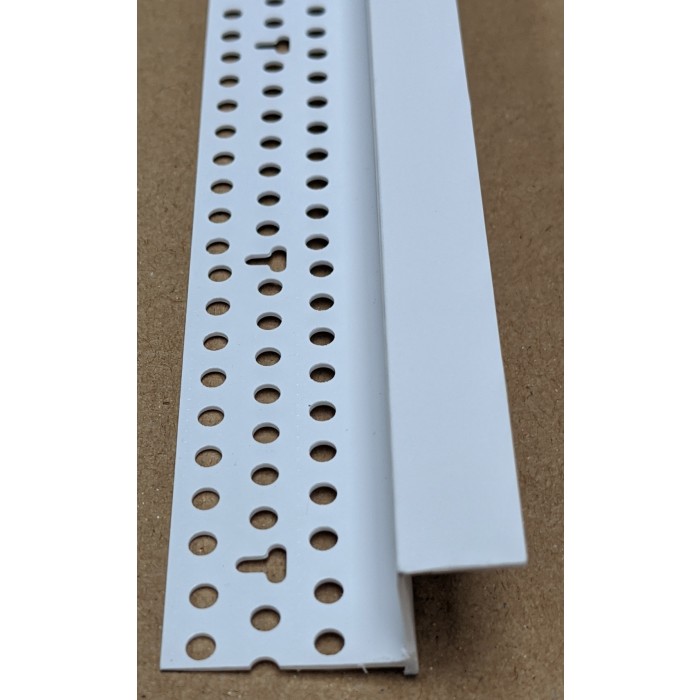 Trim-Tex Shadow Gap White PVC Feature Bead Profile 15mm x 12mm x 305cm 1 length AS5810