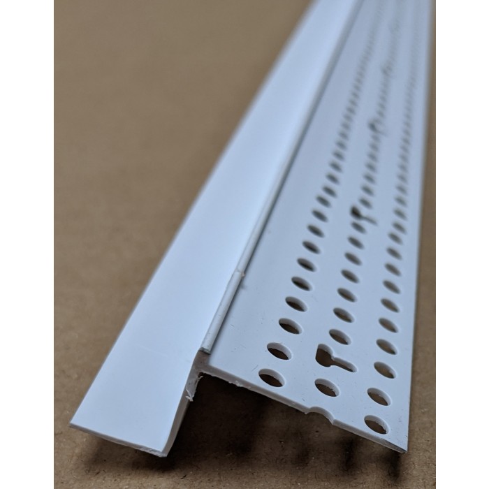 Trim-Tex Shadow Gap White PVC Feature Bead Profile 15mm x 12mm x 305cm 1 length AS5810