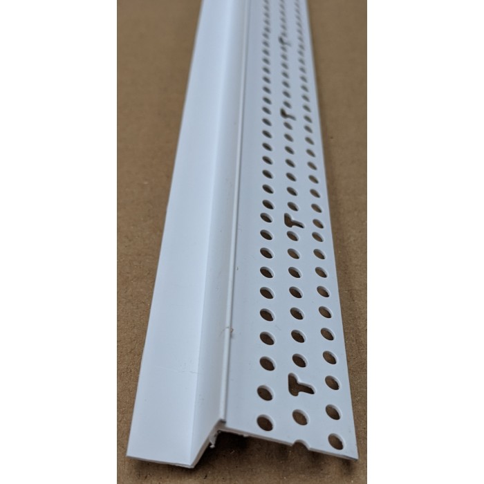 Trim-Tex Shadow Gap White PVC Feature Bead Profile 15mm x 12mm x 305cm 1 length AS5810