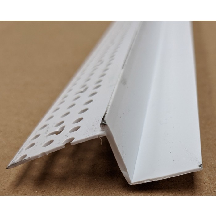 Trim-Tex Shadow Gap White PVC Feature Bead Profile 15mm x 19mm x 305cm 1 length AS5910