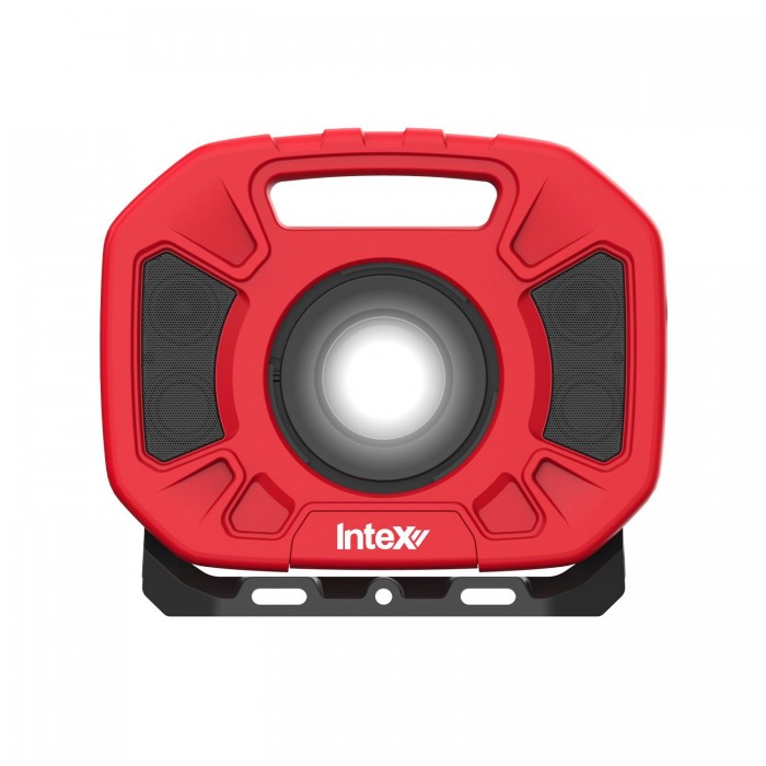 InteX Lumo Water Resistant LED Work Light With Bluetooth Speakers