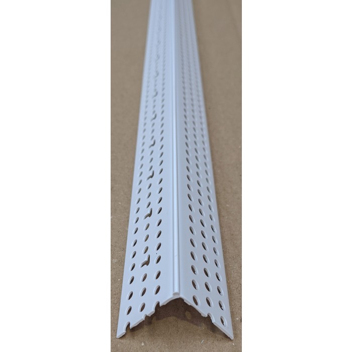 Trim-Tex Low Profile White PVC Slimline Corner Bead Part Number 6010 3.2m 1 Length.