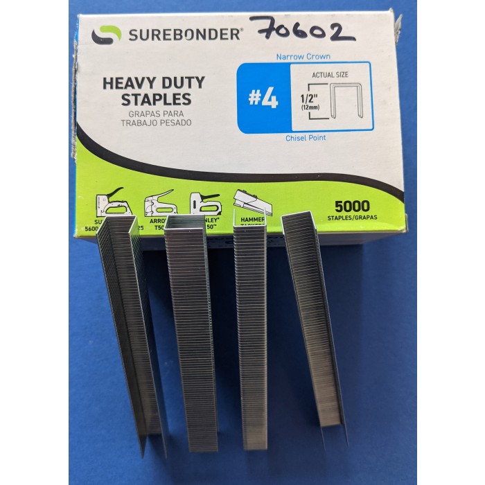 Duo-Fast ½" Chisel Point Staples Box of 5000 