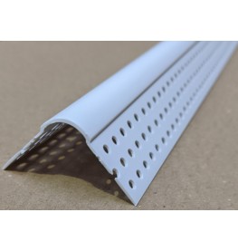 Trim-Tex 350 Bullnose Corner Bead White PVC 3m 1 Length 35010