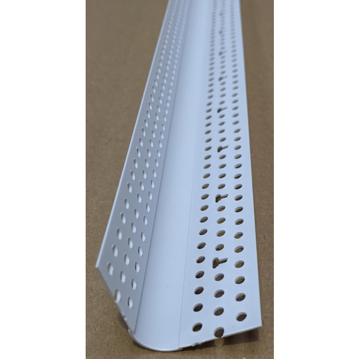 Trim-Tex 350 Bull Nosed Corner Bead White PVC 3m 1 Length