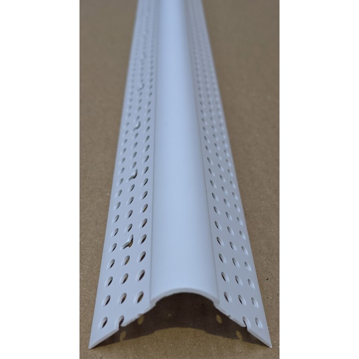 Trim-Tex 350 Bull Nosed Corner Bead White PVC 3m 1 Length