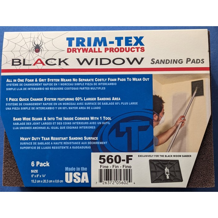 Trim-Tex Black Widow Sanding Pad Fine Grit
