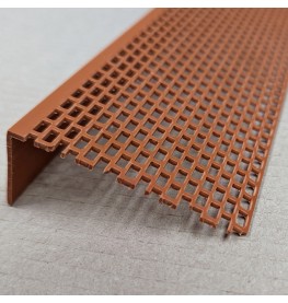 Wemico Brown PVC Ventilation Angle 30mm x 70mm x 2.5m 1 Length
