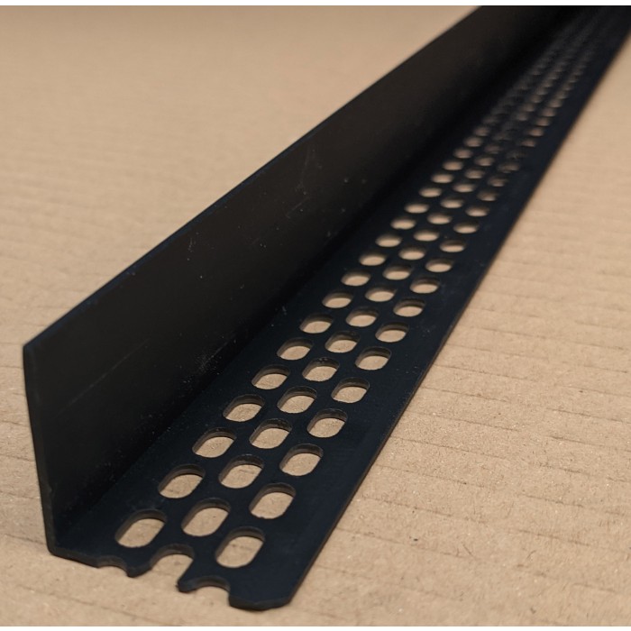 Wemico 30mm x 30mm x 2.5m Black PVC Ventilation Angle 1 Length
