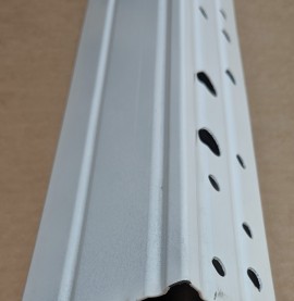 Wemico 70mm Galvanised Steel with White Powder Coating Stop Bead 3.0m (1 length)