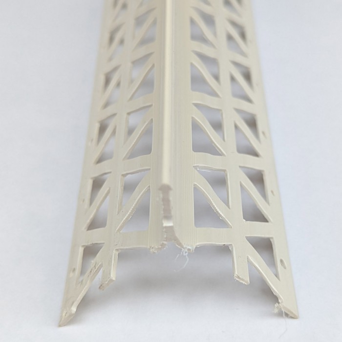 Ivory PVC Corner Bead 15 - 17mm Render Depth 3m 1 Length