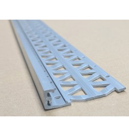 Dark Grey 10 - 12mm Render Depth PVC Stop Bead 42mm x 3m 1 Length