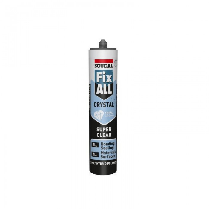 Soudal Fix All Crystal Clear Sealant 290ml Cartridge