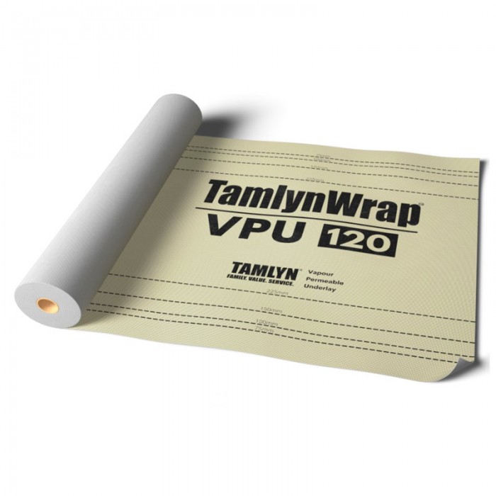 Tamlyn VPU 120 Vapour Permeable Underlay 50m Roll