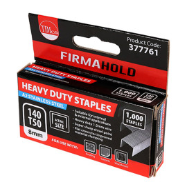 Timco Heavy Duty Stainless Steel Staples - Chisel Point 1 Box of 1000