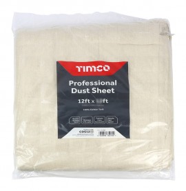 Timco Cotton Professional Dust Sheet 12 by 9 Feet