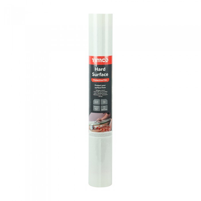 Timco Self Adhesive Protective Film For Hard Surfaces 50m x 0.6m Roll