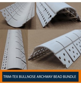 Trim-Tex 19mm Bullnose Archway White PVC Corner Bead Box of 35
