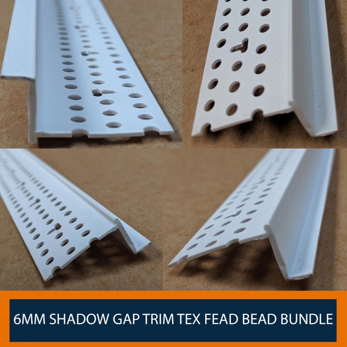 Trim-Tex 6mm Shadow Gap Feature Bead Bundle (pack of 50)
