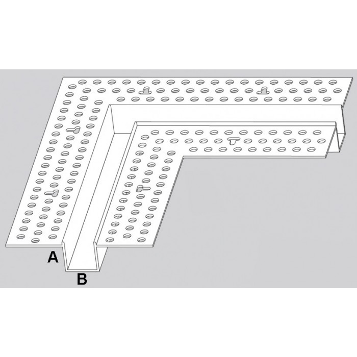 Trim-Tex 12.7mm 2 Way Right Angled Architectural Intersection Part Code AS510L