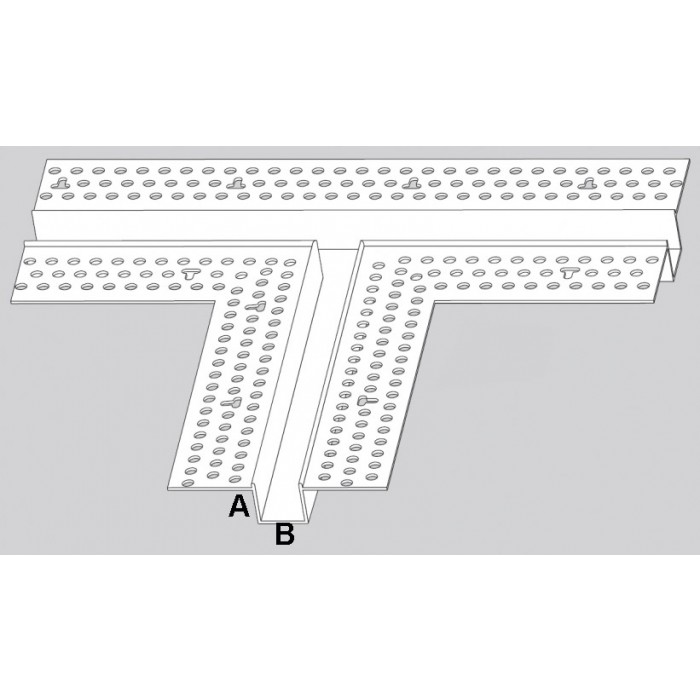 Trim-Tex 12.7mm 3 Way T-Piece Architectural Intersection Part Code AS510T