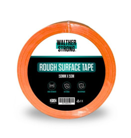 Walther Strong Rough Surface Exterior Brick Masking Tape. 50mm x 50m 1 box of 24 rolls. Orange