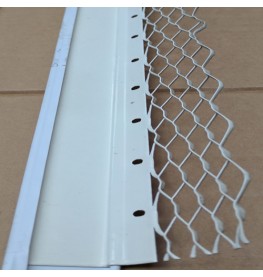 Wemico 20mm Render Bellcast Nosed Galvanised White Polyester Powder Coating  3m 1 Length