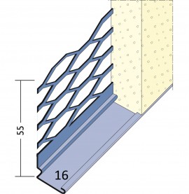 Wemico 16mm Render Depth Metal Bellcast Drip Bead Mesh Wing 3m Length